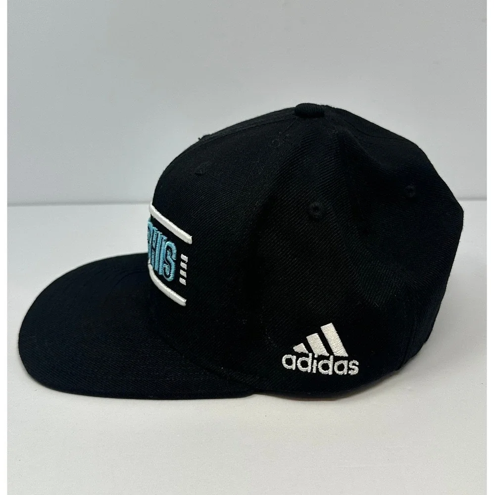 Adidas NBA Memphis Grizzlies Snapback Hat Black Teal Flat Brim Cap Adjustable B6
